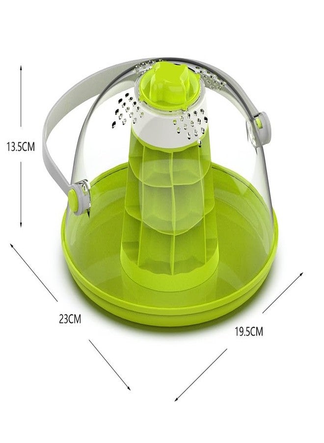 LinaLife Snail Observation Terrariums Breeding Box, Round Snail Habitat Starter Terrarium Kit, Snail Feeding Box, Ideal for Snails, Beetles, Spiders, Small Reptile Insect Feeding bin Ecological Box - Image 2